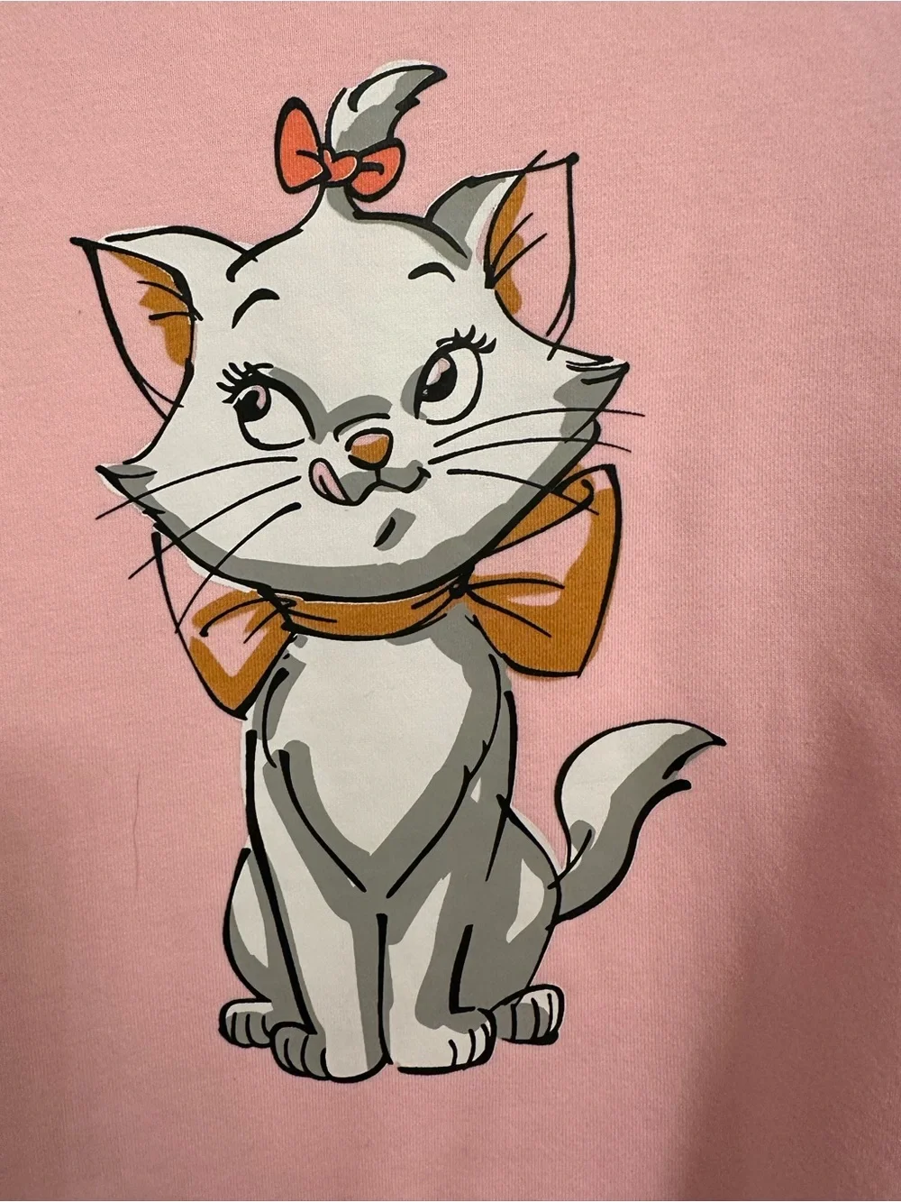 Sweatshirt Pink Cat Graphic  - Cute Kitten Pullover Marie size 10 year